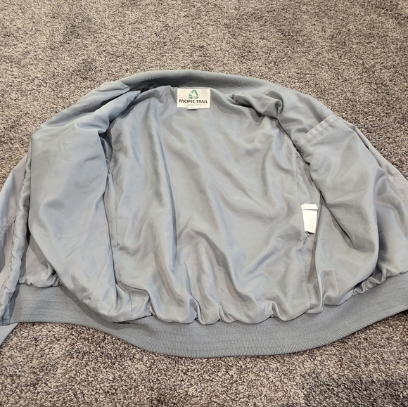 Pacific Trail Sportswear Bomber Jacket Vintage 90s- Size Large - Picture 5 of 6